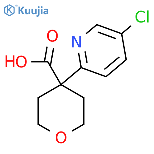 4-(5-Chloropyridin-2-yl)oxane-4-carboxylic acid structure