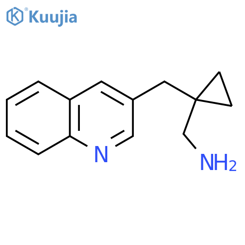 {1-[(Quinolin-3-yl)methyl]cyclopropyl}methanamine structure