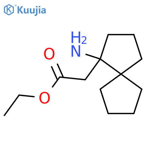 Ethyl 2-{1-aminospiro[4.4]nonan-1-yl}acetate structure