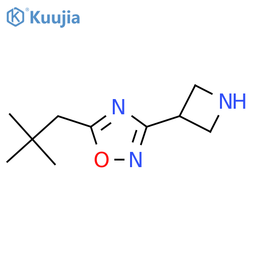 3-(Azetidin-3-yl)-5-(2,2-dimethylpropyl)-1,2,4-oxadiazole structure