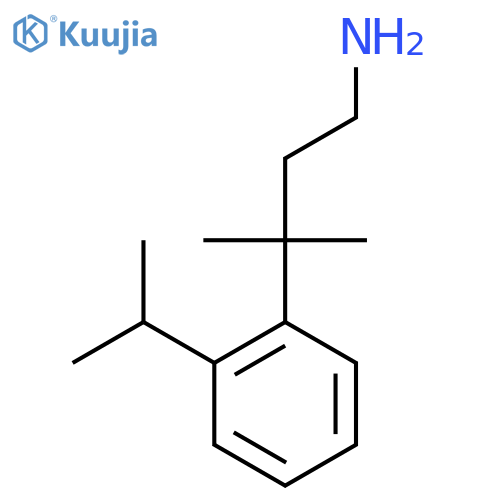3-Methyl-3-[2-(propan-2-yl)phenyl]butan-1-amine structure