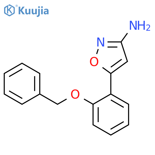5-2-(benzyloxy)phenyl-1,2-oxazol-3-amine structure