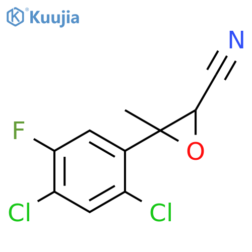 2-Oxiranecarbonitrile, 3-(2,4-dichloro-5-fluorophenyl)-3-methyl- structure