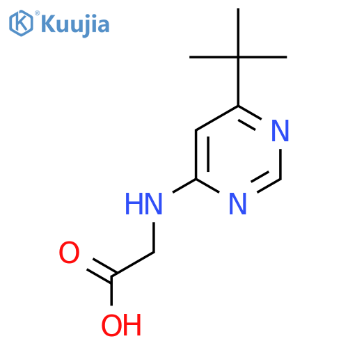 2-[(6-Tert-butylpyrimidin-4-yl)amino]acetic acid structure