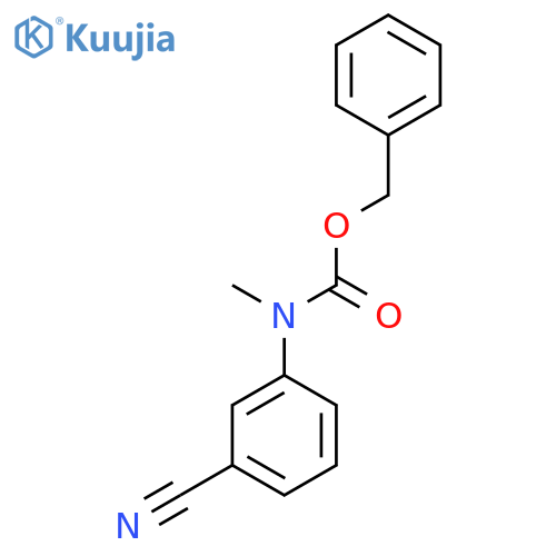 benzyl N-(3-cyanophenyl)-N-methylcarbamate structure