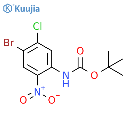 tert-Butyl (4-bromo-5-chloro-2-nitrophenyl)carbamate structure