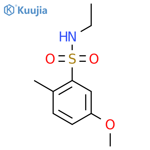 N-ethyl-5-methoxy-2-methylbenzene-1-sulfonamide structure