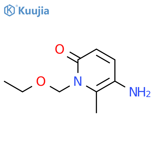 2(1H)-Pyridinone, 5-amino-1-(ethoxymethyl)-6-methyl- structure