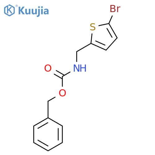 benzyl N-[(5-bromothiophen-2-yl)methyl]carbamate structure