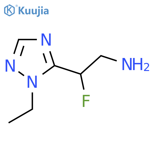 2-(1-ethyl-1H-1,2,4-triazol-5-yl)-2-fluoroethan-1-amine structure