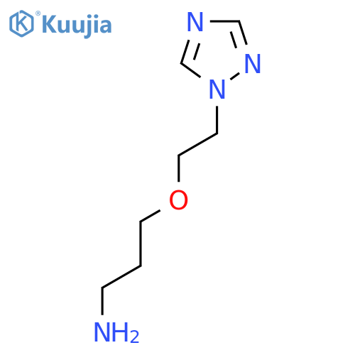 3-[2-(1H-1,2,4-triazol-1-yl)ethoxy]propan-1-amine structure