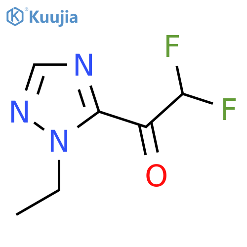 1-(1-Ethyl-1h-1,2,4-triazol-5-yl)-2,2-difluoroethan-1-one structure