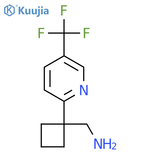 {1-[5-(Trifluoromethyl)pyridin-2-yl]cyclobutyl}methanamine structure