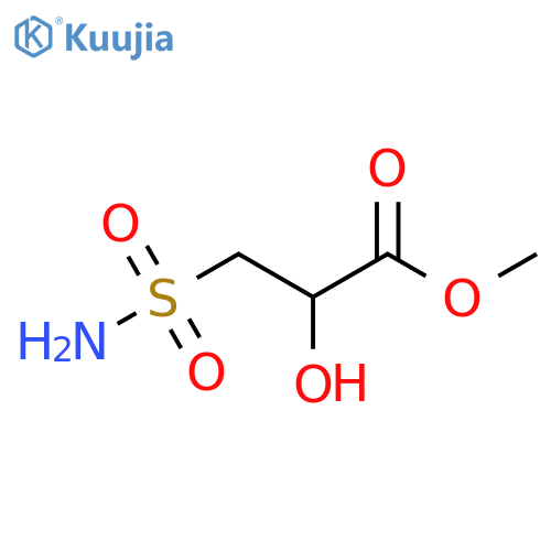 Propanoic acid, 3-(aminosulfonyl)-2-hydroxy-, methyl ester structure