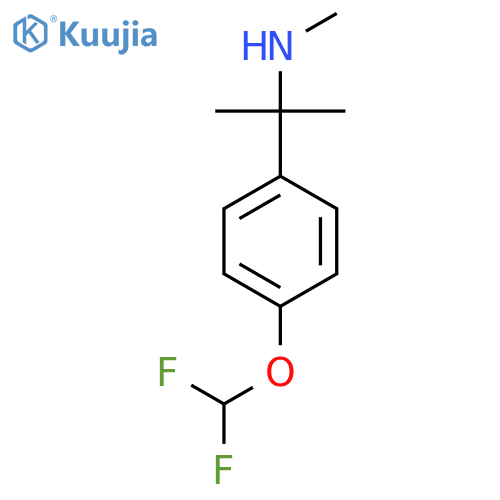 {2-[4-(Difluoromethoxy)phenyl]propan-2-yl}(methyl)amine structure