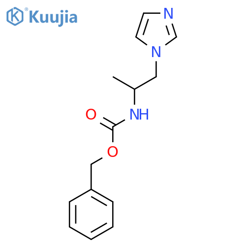 benzyl N-[1-(1H-imidazol-1-yl)propan-2-yl]carbamate structure