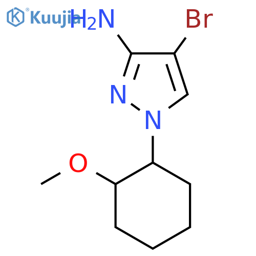 4-bromo-1-(2-methoxycyclohexyl)-1H-pyrazol-3-amine structure