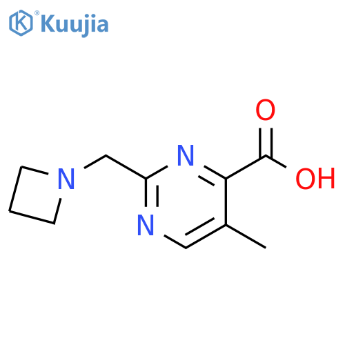 4-Pyrimidinecarboxylic acid, 2-(1-azetidinylmethyl)-5-methyl- structure