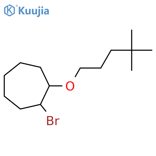 1-Bromo-2-[(4,4-dimethylpentyl)oxy]cycloheptane structure