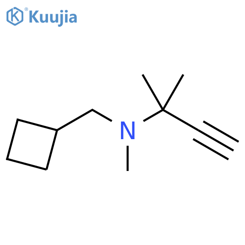 Cyclobutanemethanamine, N-(1,1-dimethyl-2-propyn-1-yl)-N-methyl- structure