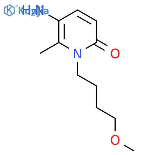 5-amino-1-(4-methoxybutyl)-6-methyl-1,2-dihydropyridin-2-one structure