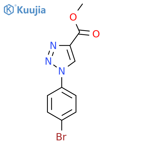 methyl 1-(4-bromophenyl)-1H-1,2,3-triazole-4-carboxylate structure