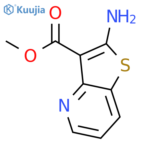 Thieno[3,2-b]pyridine-3-carboxylic acid, 2-amino-, methyl ester (9CI) structure