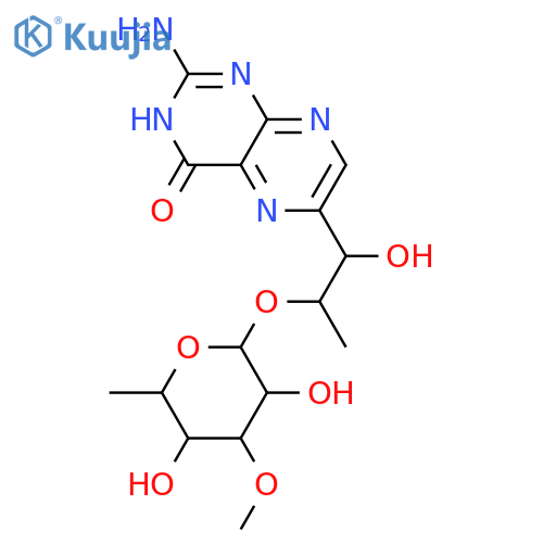 2-Amino-6-(1,2-dihydroxypropyl)-4(1H)-pteridinone; (1'R,2'S)-form, 2'-O-(3-O-Methyl-α-D-rhamnopyranoside) structure