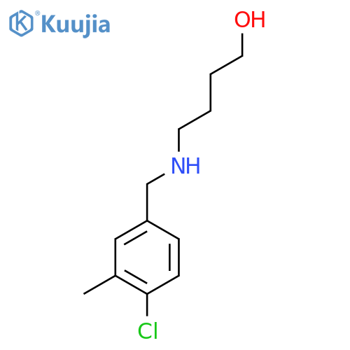 4-{[(4-Chloro-3-methylphenyl)methyl]amino}butan-1-ol structure