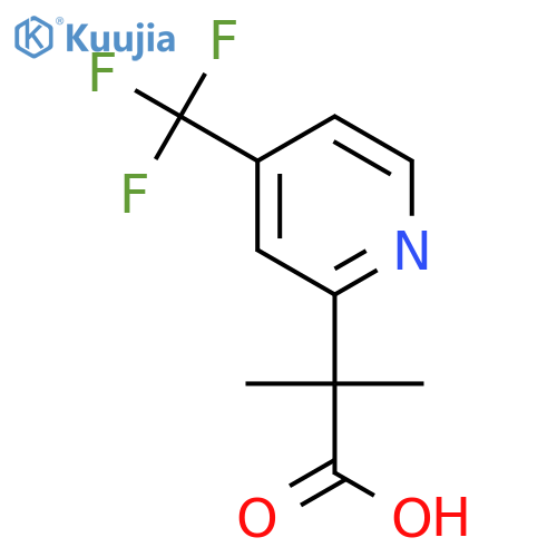 2-Pyridineacetic acid, α,α-dimethyl-4-(trifluoromethyl)- structure