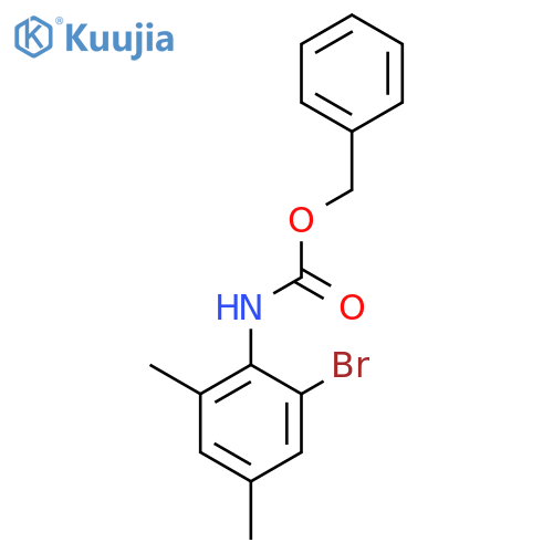 benzyl N-(2-bromo-4,6-dimethylphenyl)carbamate structure