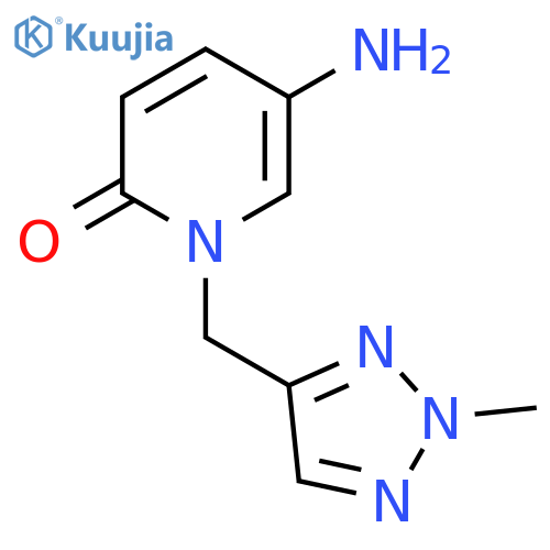 5-amino-1-[(2-methyl-2H-1,2,3-triazol-4-yl)methyl]-1,2-dihydropyridin-2-one structure