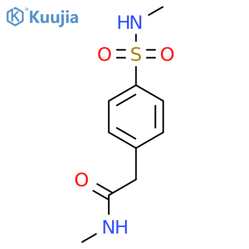 N-methyl-2-4-(methylsulfamoyl)phenylacetamide structure