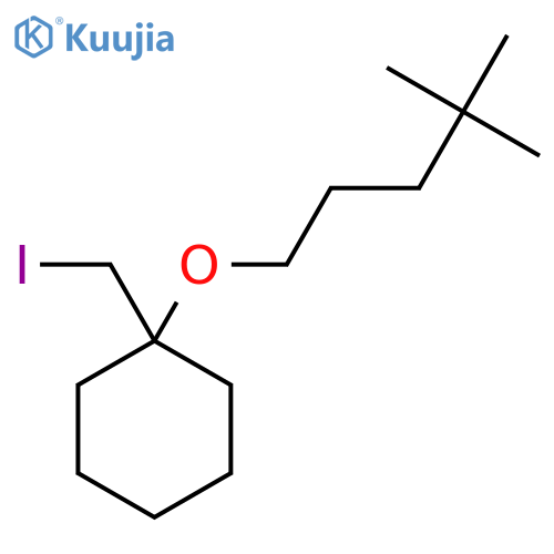1-[(4,4-Dimethylpentyl)oxy]-1-(iodomethyl)cyclohexane structure