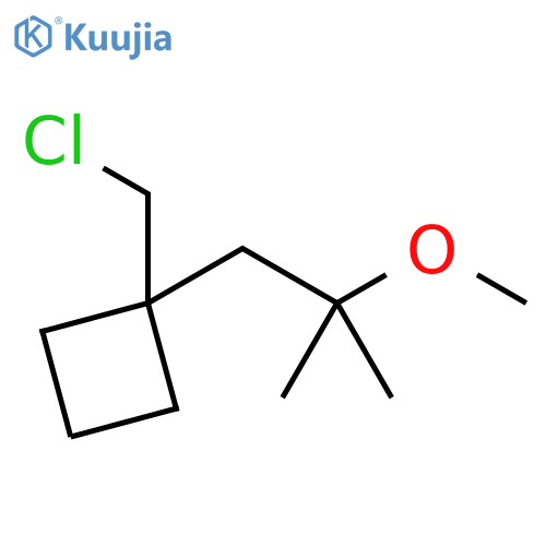 Cyclobutane, 1-(chloromethyl)-1-(2-methoxy-2-methylpropyl)- structure