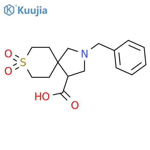 8-Thia-2-azaspiro[4.5]decane-4-carboxylic acid, 2-(phenylmethyl)-, 8,8-dioxide structure