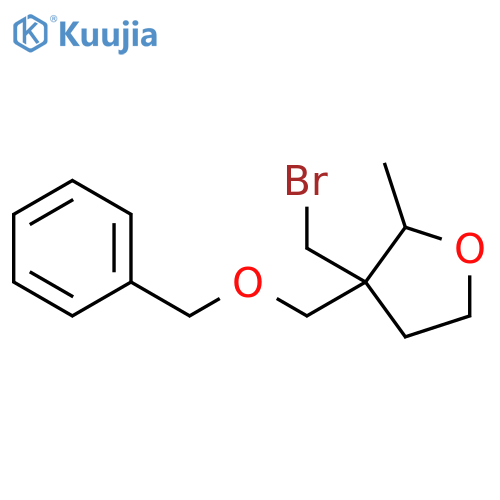 Furan, 3-(bromomethyl)tetrahydro-2-methyl-3-[(phenylmethoxy)methyl]- structure