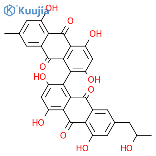 11-(1-Hydroxyethyl)skyrin structure