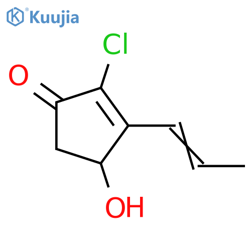 4-Hydroxy-3-(1-propenyl)-2-cyclopenten-1-one; (S,E)-form, 2-Chloro structure