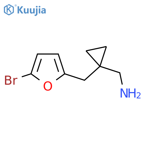 {1-[(5-Bromofuran-2-yl)methyl]cyclopropyl}methanamine structure
