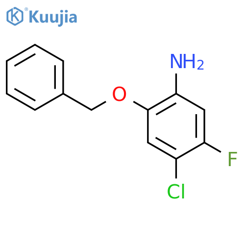 2-(Benzyloxy)-4-chloro-5-fluoroaniline structure