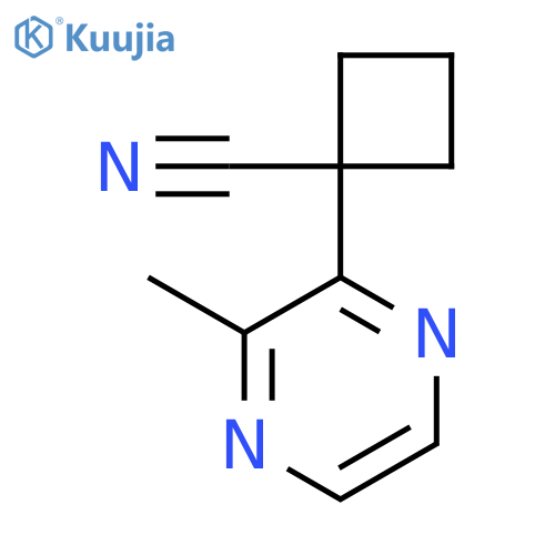 1-(3-Methylpyrazin-2-yl)cyclobutane-1-carbonitrile structure