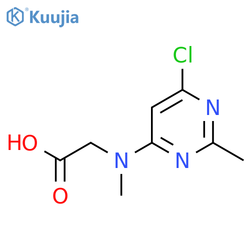 N-(6-Chloro-2-methylpyrimidin-4-yl)-N-methylglycine structure
