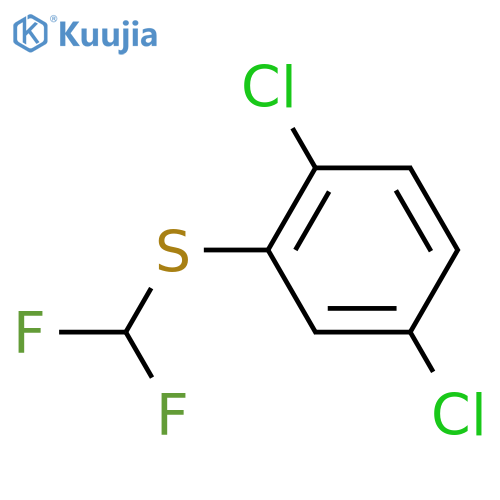 1,4-dichloro-2-(difluoromethyl)sulfanylbenzene structure