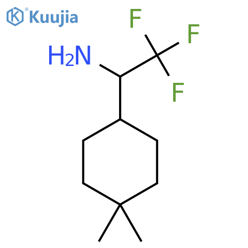 1-(4,4-Dimethylcyclohexyl)-2,2,2-trifluoroethan-1-amine structure