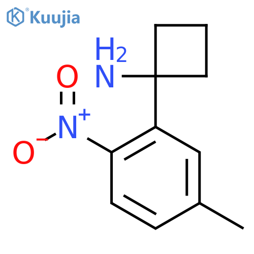 1-(5-methyl-2-nitrophenyl)cyclobutan-1-amine structure