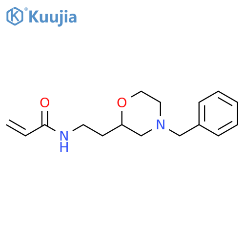 N-[2-[4-(Phenylmethyl)-2-morpholinyl]ethyl]-2-propenamide structure