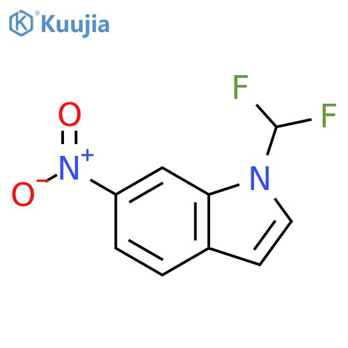 1-(difluoromethyl)-6-nitro-1H-indole structure