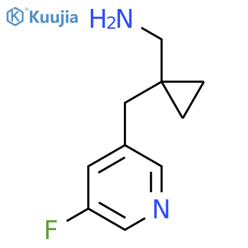{1-[(5-Fluoropyridin-3-yl)methyl]cyclopropyl}methanamine structure
