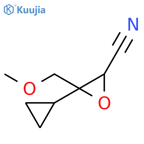 2-Oxiranecarbonitrile, 3-cyclopropyl-3-(methoxymethyl)- structure
